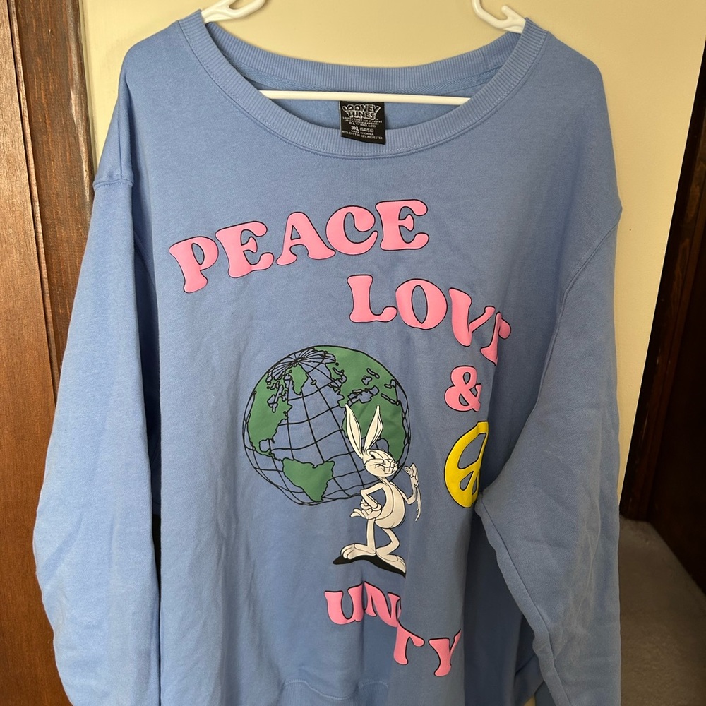 Three XL Looney Tunes sweatshirt worn once